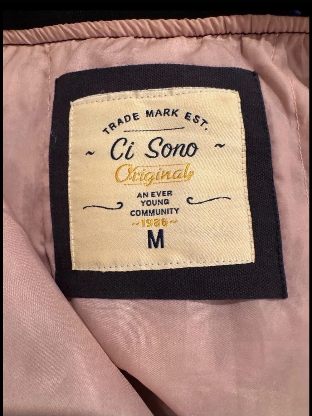 Ci Sono Black Bomber Jacket with Lace-Up Sleeve Detail